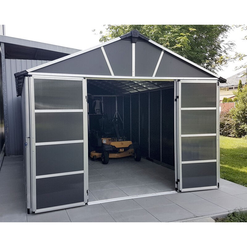 Canopia Yukon Garden Shed in Polycarbonate 271X332X252 cm Gray