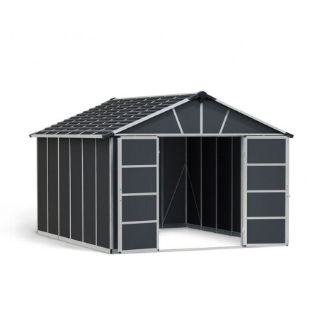 Canopia Yukon Garden Shed in Polycarbonate 395X332X252 cm Gray