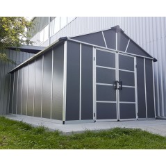 Canopia Yukon Garden Shed in Polycarbonate 395X332X252 cm Gray Floor Included