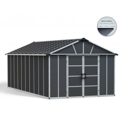 Canopia Yukon Garden Shed in Polycarbonate 643X332X252 cm Gray