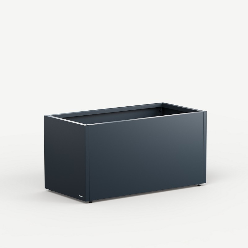 Fioriera Herstera PLANTER 50 in Metallo colore Antracite 100x50x50cm