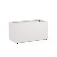 Herstera PLANTER 50 planter in white metal 100x50x50cm