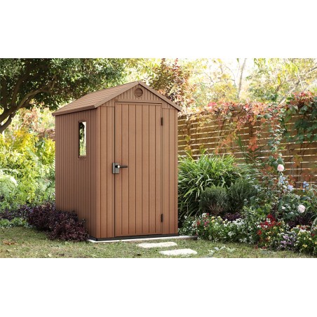 Keter Resin Garden Shed DARWIN 4x6 Wood