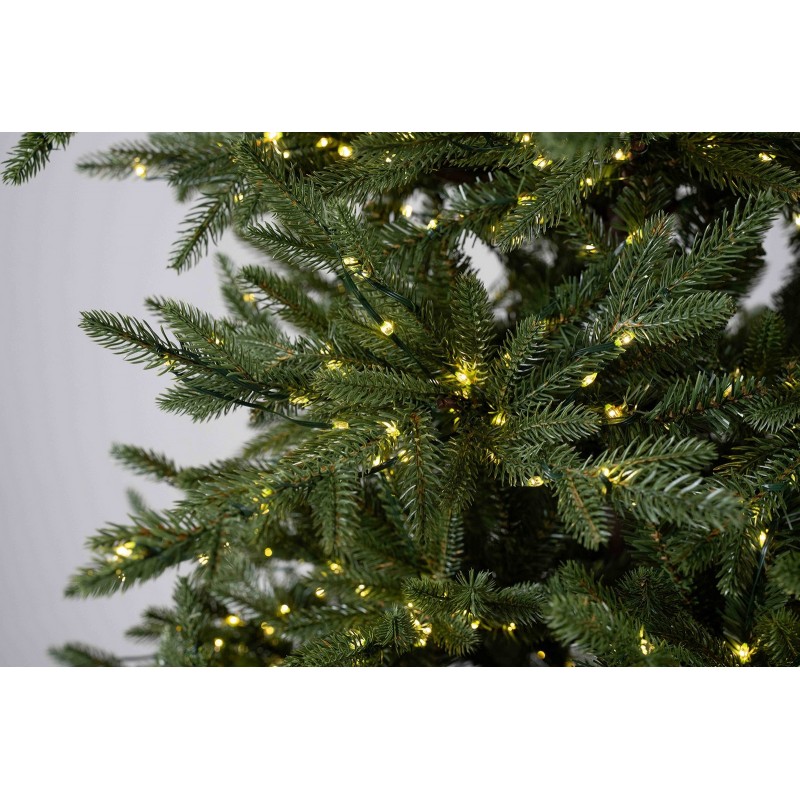 Albero di Natale Illuminato Anthony 2550 LED h 240 cm d 168 cm PE+PVC