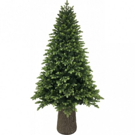 Albero di Natale Illuminato Darcy con Tronco 1000 LED h 210 cm d 125 cm PE+PVC