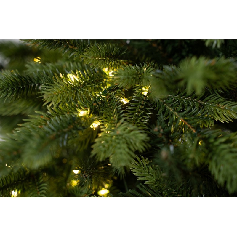 Albero di Natale Illuminato Darcy con Tronco 1000 LED h 210 cm d 125 cm PE+PVC