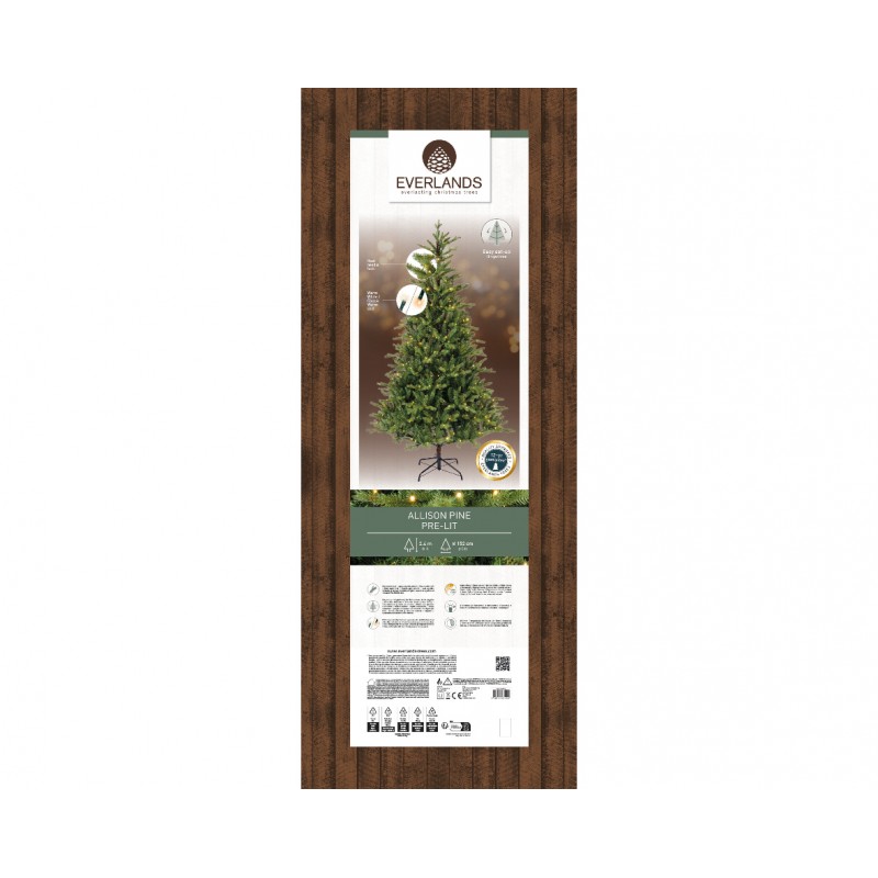 Allison Illuminato Christmas tree h240Ø152cm PE+PVC