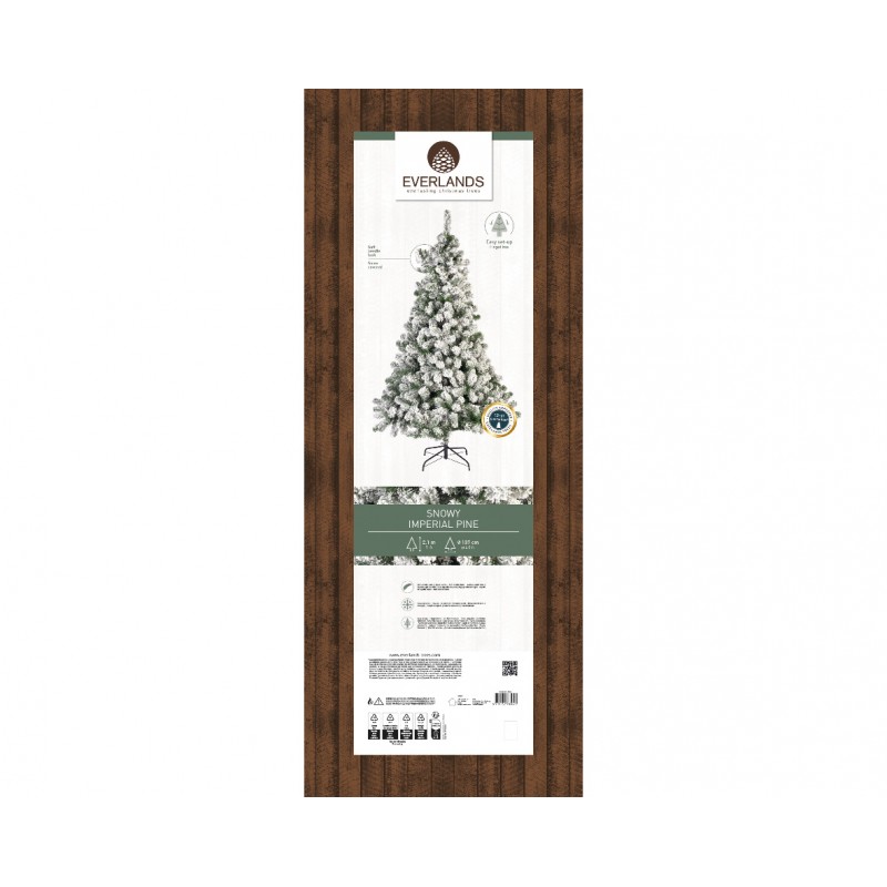 Albero di Natale Snowy Imperial Pine h210Ø137cm PVC