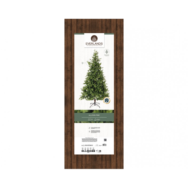 Albero di Natale Allison Pine h270Ø162cm PE+PVC