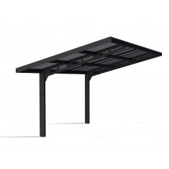 Canopia Sydney Carport in Alluminio 3 X 6 m Nero