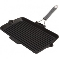 Grill pan 34 x 21 cm Black