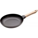 24cm Black Cast Iron Frying Pan