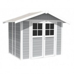 Garden Shed in Resin DECO 5 LIGHT GRAY Grosfillex