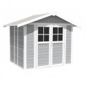 Garden Shed in Resin DECO 5 LIGHT GRAY Grosfillex