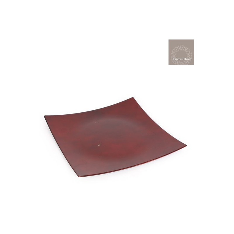 Plate For Decoration Diam 28 Red