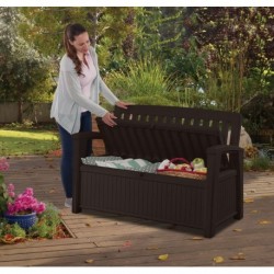 Keter Chest in PATIO BENCH Graphite Resin